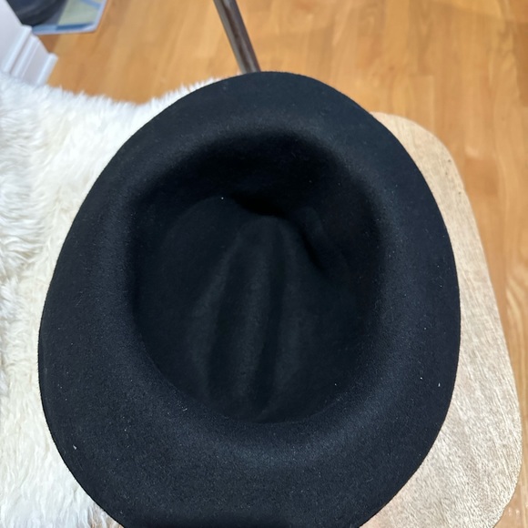 Black vintage felt fedora - Picture 6 of 7